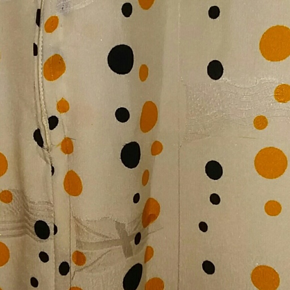 VTG Carolina Herrera Polka Dot Faux Wrap Embossed - Picture 8 of 8